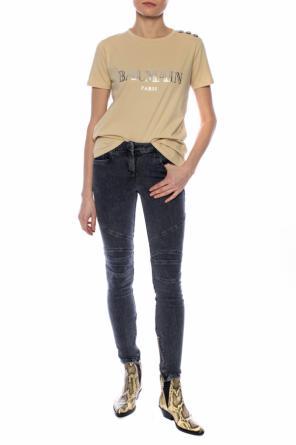 Button-embellished t-shirt, zdjęcie 2 Button-embellished t-shirt od Balmain